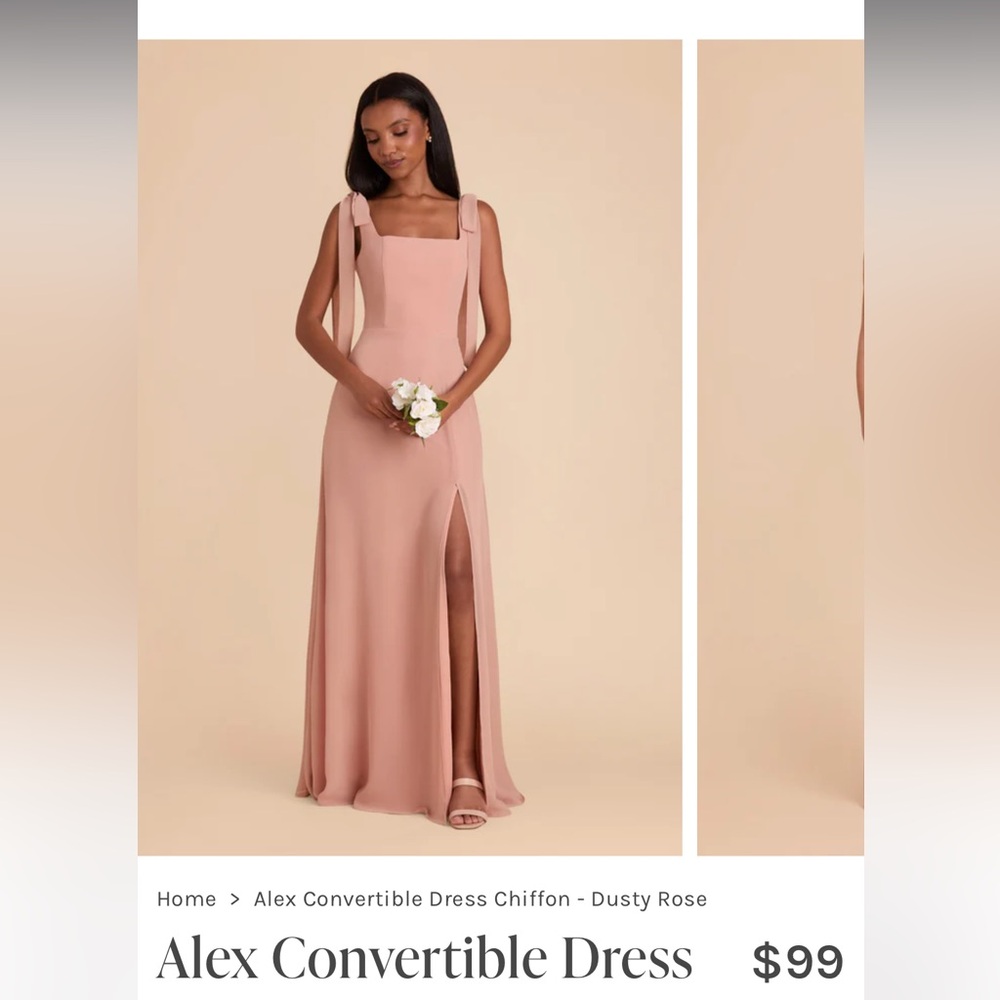 Alex Convertible Dress in Dusty Rose
